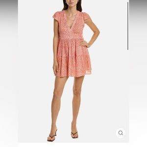 LemLem Halima Flutter Sleeve Mini Dress